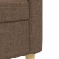 vidaXL 3-tlg. Sofagarnitur mit Fußhocker Braun Stoff vidaXL 3-tlg. Sofagarnitur mit Fußhocker Braun Stoff