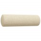 vidaXL 3-tlg. Sofagarnitur mit Fußhocker & Dekokissen Creme Stoff vidaXL 3-tlg. Sofagarnitur mit Fußhocker & Dekokissen Creme Stoff