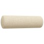vidaXL 4-tlg. Sofagarnitur mit Fußhocker & Dekokissen Creme Stoff vidaXL 4-tlg. Sofagarnitur mit Fußhocker & Dekokissen Creme Stoff