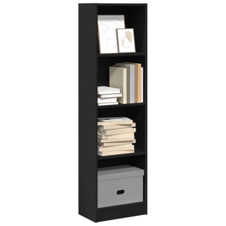 vidaXL Bücherregal Schwarz 40x24x143 cm Holzwerkstoff