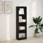 vidaXL Bücherregal Schwarz 40x24x143 cm Holzwerkstoff vidaXL Bücherregal Schwarz 40x24x143 cm Holzwerkstoff