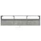 vidaXL TV-Wandschrank mit LED Betongrau 180x31x45 cm vidaXL TV-Wandschrank mit LED Betongrau 180x31x45 cm