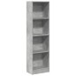vidaXL Bücherregal Betongrau 40x24x143 cm Holzwerkstoff vidaXL Bücherregal Betongrau 40x24x143 cm Holzwerkstoff