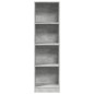 vidaXL Bücherregal Betongrau 40x24x143 cm Holzwerkstoff vidaXL Bücherregal Betongrau 40x24x143 cm Holzwerkstoff