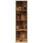 vidaXL Bücherregal Altholz-Optik 40x24x143 cm Holzwerkstoff