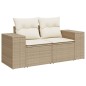 vidaXL 9-tlg. Garten-Sofagarnitur mit Kissen Beige Poly Rattan vidaXL 9-tlg. Garten-Sofagarnitur mit Kissen Beige Poly Rattan
