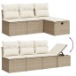 vidaXL 9-tlg. Garten-Sofagarnitur mit Kissen Beige Poly Rattan vidaXL 9-tlg. Garten-Sofagarnitur mit Kissen Beige Poly Rattan