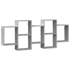 vidaXL Wandregal Betongrau 159x18x65 cm Holzwerkstoff