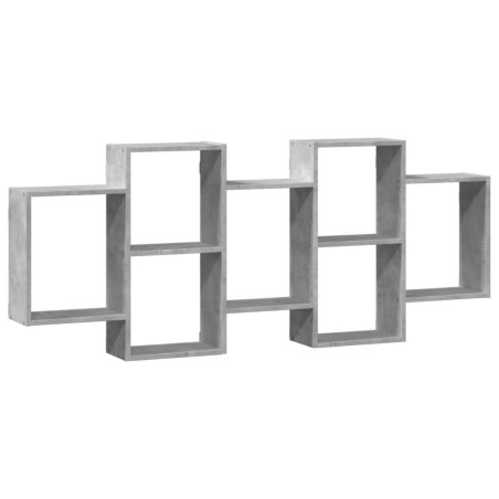 vidaXL Wandregal Betongrau 159x18x65 cm Holzwerkstoff