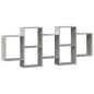 vidaXL Wandregal Betongrau 159x18x65 cm Holzwerkstoff vidaXL Wandregal Betongrau 159x18x65 cm Holzwerkstoff