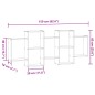vidaXL Wandregal Betongrau 159x18x65 cm Holzwerkstoff vidaXL Wandregal Betongrau 159x18x65 cm Holzwerkstoff