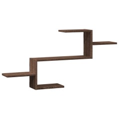 vidaXL Wandregal Braun Eichen-Optik 104x15x49 cm Holzwerkstoff