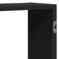 vidaXL Wandregal Schwarz 159x18x65 cm Holzwerkstoff vidaXL Wandregal Schwarz 159x18x65 cm Holzwerkstoff