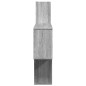 vidaXL Wandregal Grau Sonoma 100x15x70 cm Holzwerkstoff vidaXL Wandregal Grau Sonoma 100x15x70 cm Holzwerkstoff