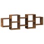 vidaXL Wandregal Altholz-Optik 129x18x42 cm Holzwerkstoff vidaXL Wandregal Altholz-Optik 129x18x42 cm Holzwerkstoff