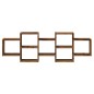 vidaXL Wandregal Altholz-Optik 129x18x42 cm Holzwerkstoff vidaXL Wandregal Altholz-Optik 129x18x42 cm Holzwerkstoff