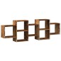 vidaXL Wandregal Altholz-Optik 129x18x42 cm Holzwerkstoff vidaXL Wandregal Altholz-Optik 129x18x42 cm Holzwerkstoff