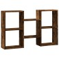 vidaXL Wandregal Räuchereiche 96x18x60 cm Holzwerkstoff vidaXL Wandregal Räuchereiche 96x18x60 cm Holzwerkstoff