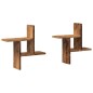vidaXL Wandregale 2 Stk. Altholz-Optik 38x12x38 cm Holzwerkstoff vidaXL Wandregale 2 Stk. Altholz-Optik 38x12x38 cm Holzwerkstoff
