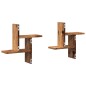 vidaXL Wandregale 2 Stk. Altholz-Optik 38x12x38 cm Holzwerkstoff vidaXL Wandregale 2 Stk. Altholz-Optik 38x12x38 cm Holzwerkstoff