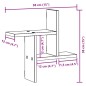 vidaXL Wandregale 2 Stk. Altholz-Optik 38x12x38 cm Holzwerkstoff vidaXL Wandregale 2 Stk. Altholz-Optik 38x12x38 cm Holzwerkstoff