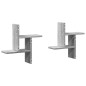 vidaXL Wandregale 2 Stk. Grau Sonoma 38x12x38 cm Holzwerkstoff vidaXL Wandregale 2 Stk. Grau Sonoma 38x12x38 cm Holzwerkstoff
