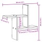 vidaXL Wandregale 2 Stk. Grau Sonoma 38x12x38 cm Holzwerkstoff vidaXL Wandregale 2 Stk. Grau Sonoma 38x12x38 cm Holzwerkstoff