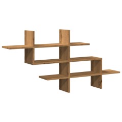 vidaXL Wandregal Artisan-Eiche 124,5x18x60,5 cm Holzwerkstoff