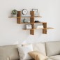 vidaXL Wandregal Artisan-Eiche 124,5x18x60,5 cm Holzwerkstoff vidaXL Wandregal Artisan-Eiche 124,5x18x60,5 cm Holzwerkstoff