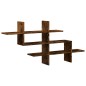 vidaXL Wandregal Räuchereiche 124,5x18x60,5 cm Holzwerkstoff vidaXL Wandregal Räuchereiche 124,5x18x60,5 cm Holzwerkstoff