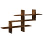 vidaXL Wandregal Räuchereiche 124,5x18x60,5 cm Holzwerkstoff vidaXL Wandregal Räuchereiche 124,5x18x60,5 cm Holzwerkstoff