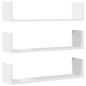 vidaXL Wandregale 3 Stk. Weiß 80x18x18 cm Holzwerkstoff vidaXL Wandregale 3 Stk. Weiß 80x18x18 cm Holzwerkstoff