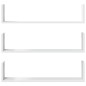 vidaXL Wandregale 3 Stk. Weiß 80x18x18 cm Holzwerkstoff vidaXL Wandregale 3 Stk. Weiß 80x18x18 cm Holzwerkstoff
