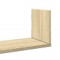vidaXL Wandregale 3 Stk. Sonoma-Eiche 80x18x18 cm Holzwerkstoff