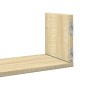 vidaXL Wandregale 3 Stk. Sonoma-Eiche 80x18x18 cm Holzwerkstoff