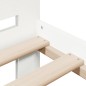 vidaXL Massivholzbett ohne Matratze Weiß 100x200 cm Kiefernholz vidaXL Massivholzbett ohne Matratze Weiß 100x200 cm Kiefernholz