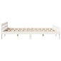 vidaXL Massivholzbett ohne Matratze Weiß 150x200 cm Kiefernholz vidaXL Massivholzbett ohne Matratze Weiß 150x200 cm Kiefernholz
