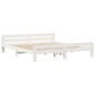 vidaXL Massivholzbett ohne Matratze Weiß 180x200 cm Kiefernholz vidaXL Massivholzbett ohne Matratze Weiß 180x200 cm Kiefernholz