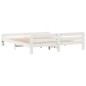 vidaXL Massivholzbett ohne Matratze Weiß 180x200 cm Kiefernholz vidaXL Massivholzbett ohne Matratze Weiß 180x200 cm Kiefernholz