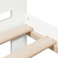 vidaXL Massivholzbett ohne Matratze Weiß 180x200 cm Kiefernholz vidaXL Massivholzbett ohne Matratze Weiß 180x200 cm Kiefernholz