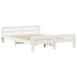 vidaXL Massivholzbett ohne Matratze Weiß 140x190 cm Kiefernholz vidaXL Massivholzbett ohne Matratze Weiß 140x190 cm Kiefernholz