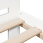 vidaXL Massivholzbett ohne Matratze Weiß 140x190 cm Kiefernholz vidaXL Massivholzbett ohne Matratze Weiß 140x190 cm Kiefernholz