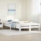 vidaXL Massivholzbett ohne Matratze Weiß 120x190 cm Kiefernholz vidaXL Massivholzbett ohne Matratze Weiß 120x190 cm Kiefernholz