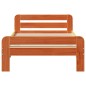 vidaXL Massivholzbett ohne Matratze Wachsbraun 75x190 cm Kiefernholz vidaXL Massivholzbett ohne Matratze Wachsbraun 75x190 cm Kiefernholz
