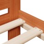 vidaXL Massivholzbett ohne Matratze Wachsbraun 75x190 cm Kiefernholz vidaXL Massivholzbett ohne Matratze Wachsbraun 75x190 cm Kiefernholz