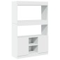 vidaXL Highboard Weiß 92x33x140 cm Holzwerkstoff