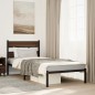 vidaXL Bettgestell ohne Matratze mit Kopfteil Braun Eiche 75x190 cm vidaXL Bettgestell ohne Matratze mit Kopfteil Braun Eiche 75x190 cm