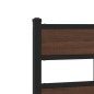 vidaXL Bettgestell ohne Matratze mit Kopfteil Braun Eiche 75x190 cm vidaXL Bettgestell ohne Matratze mit Kopfteil Braun Eiche 75x190 cm