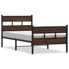 vidaXL Bettgestell ohne Matratze mit Kopf- und Fußteil 90x200 cm