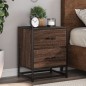 vidaXL Nachttisch Braun Eichen-Optik 40x31x50 cm Holzwerkstoff vidaXL Nachttisch Braun Eichen-Optik 40x31x50 cm Holzwerkstoff